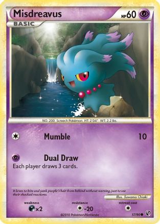 Misdreavus 057 - Reverse Holofoil Undaunted - Common