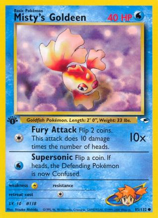 Misty's Goldeen (85) 085/132 - 1st Edition Gym Heroes - Common