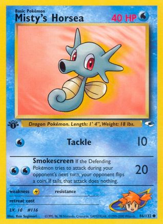 Misty's Horsea 086/132 - Unlimited Gym Heroes - Common