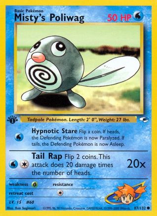 Misty's Poliwag 087/132 - Unlimited Gym Heroes - Common