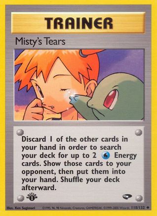 Misty's Tears 118/132 - Unlimited Gym Challenge - Uncommon