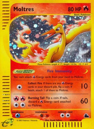 Moltres (H20) H20 - Holofoil Skyridge - Holo Rare