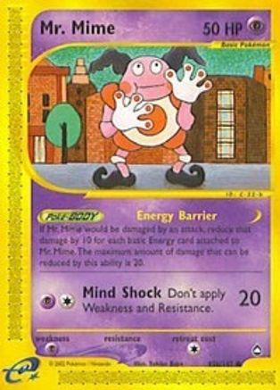 Mr. Mime (95b) 95b/147 - Reverse Holofoil Aquapolis - Common