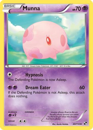 Munna 048 - Reverse Holofoil Black and White - Uncommon