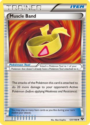 Muscle Band 121/146 - Reverse Holofoil XY Base Set - Uncommon