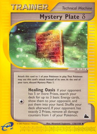 Mystery Plate Delta 136 - Reverse Holofoil Skyridge - Uncommon