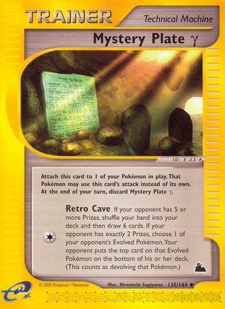 Mystery Plate Gamma 135 - Reverse Holofoil Skyridge - Uncommon