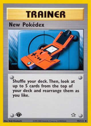 New Pokedex 095/111 - 1st Edition Neo Genesis - Uncommon