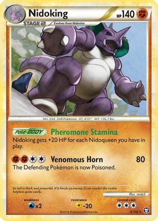 Nidoking 006/102 - Holofoil Triumphant - Holo Rare
