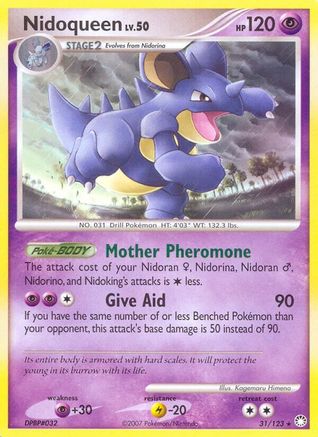 Nidoqueen 031 - Reverse Holofoil Mysterious Treasures - Rare
