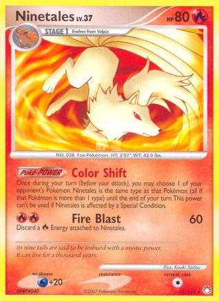 Ninetales 032/123 Mysterious Treasures - Rare