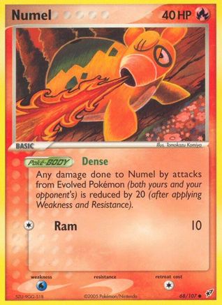 Numel 068/107 - Reverse Holofoil Deoxys - Common
