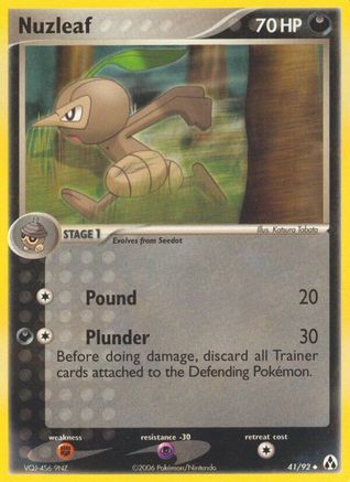 Nuzleaf 041 - Reverse Holofoil Legend Maker - Uncommon