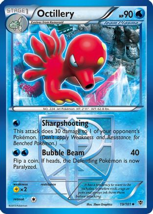 Octillery (Team Plasma) 019/101 - Reverse Holofoil Plasma Blast - Uncommon