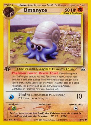 Omanyte 060/75 - Unlimited Neo Discovery - Common