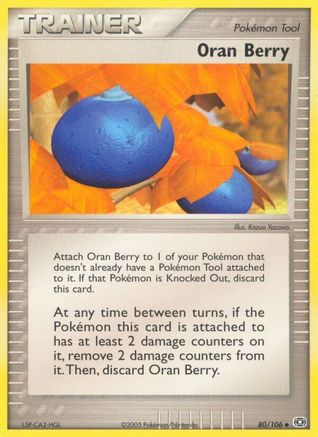 Oran Berry 080 - Reverse Holofoil Emerald - Uncommon