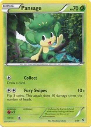 Pansage 002 Kalos Starter Set - Common