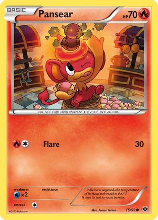 Pansear 015 - Reverse Holofoil Next Destinies - Common
