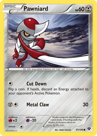 Pawniard 081 - Reverse Holofoil XY Base Set - Common