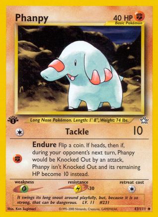 Phanpy 043/111 - Unlimited Neo Genesis - Uncommon
