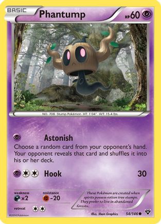 Phantump 054 - Reverse Holofoil XY Base Set - Common
