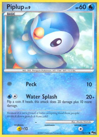 Piplup 015/017 POP Series 6 - Common