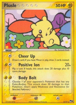 Plusle 005 - Holofoil POP Series 3 - Rare
