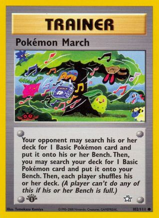Pokemon March 102/111 - 1st Edition Neo Genesis - Common