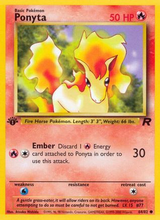 Ponyta 064/82 - Unlimited Team Rocket - Common
