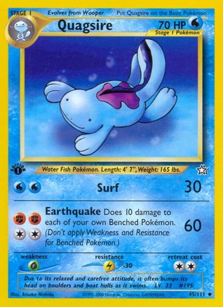 Quagsire 045/111 - Unlimited Neo Genesis - Uncommon