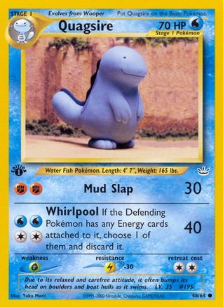 Quagsire 048/64 - Unlimited Neo Revelation - Common