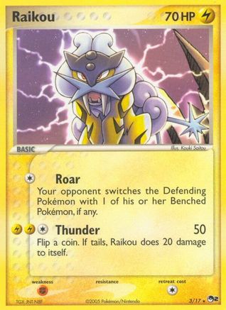 Raikou 003/017 - Holofoil POP Series 2 - Rare