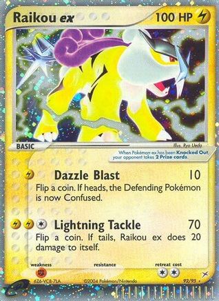 Raikou ex 092 - Holofoil Team Magma vs Team Aqua - Ultra Rare