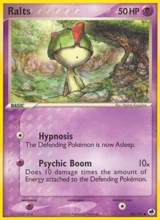 Ralts 060/101 - Reverse Holofoil Dragon Frontiers - Common