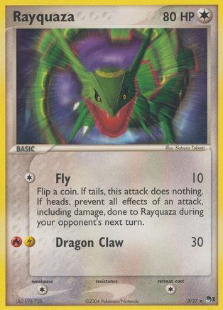 Rayquaza 003/017 - Holofoil POP Series 1 - Rare