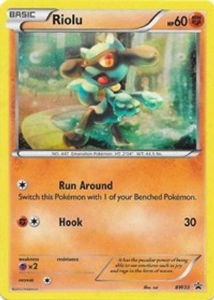 Riolu BW33 - Holofoil Black and White Promos - Promo