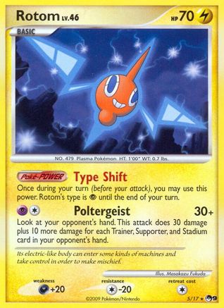 Rotom 005 - Holofoil POP Series 9 - Rare