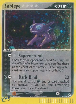 Sableye 010 - Holofoil Sandstorm - Holo Rare