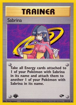 Sabrina (110) 110/132 - 1st Edition Gym Challenge - Rare