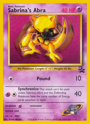 Sabrina's Abra 019/53 WoTC Promo - Promo