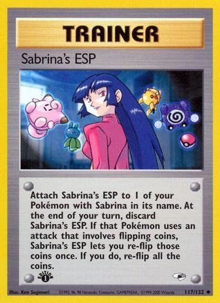 Sabrina's ESP 117/132 - 1st Edition Gym Heroes - Uncommon