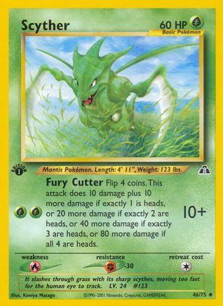 Scyther 046/75 - Unlimited Neo Discovery - Uncommon
