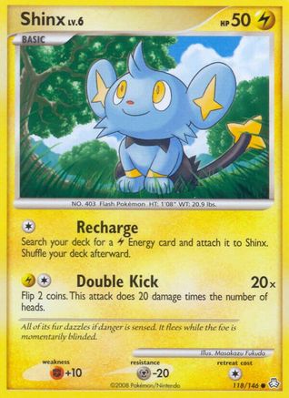Shinx 118 - Reverse Holofoil Legends Awakened - Common