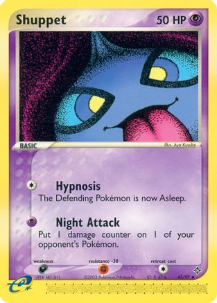 Shuppet 043 - Reverse Holofoil Dragon - Uncommon