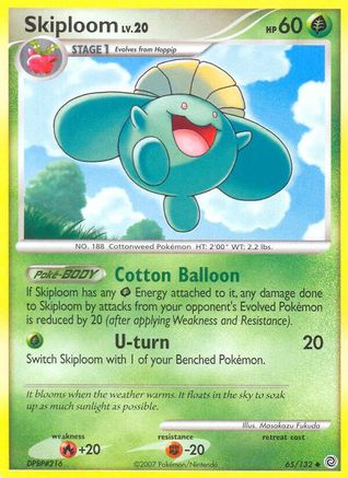 Skiploom 065 - Reverse Holofoil Secret Wonders - Uncommon