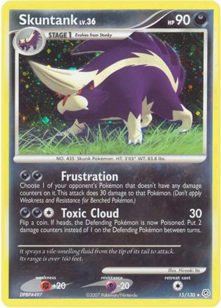 Skuntank 015 - Reverse Holofoil Diamond and Pearl - Holo Rare