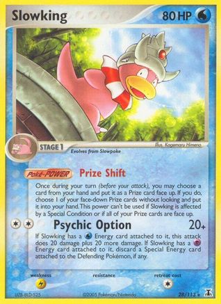 Slowking 028 - Reverse Holofoil Delta Species - Rare