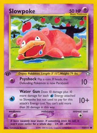 Slowpoke 073/111 - 1st Edition Neo Genesis - Common