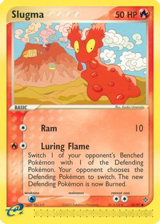 Slugma 072/97 - Reverse Holofoil Dragon - Common
