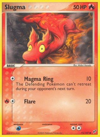 Slugma 075/107 - Reverse Holofoil Deoxys - Common